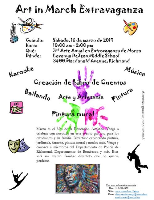 Flier Art in March Spanish 
